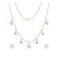 18k Gemstone Necklace Set JGS-2106-01437