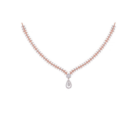 18k Real Diamond Necklace JGS-2107-01586