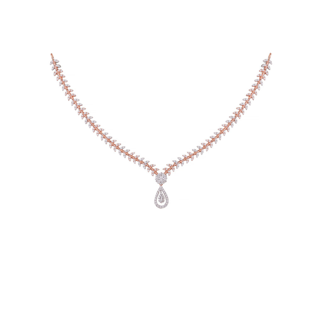 18k Real Diamond Necklace JGS-2107-01586