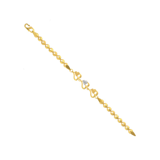 22k Plain Gold Bracelet JGS-2107-01688