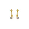 22k Plain Gold Earring JGS-2107-01864