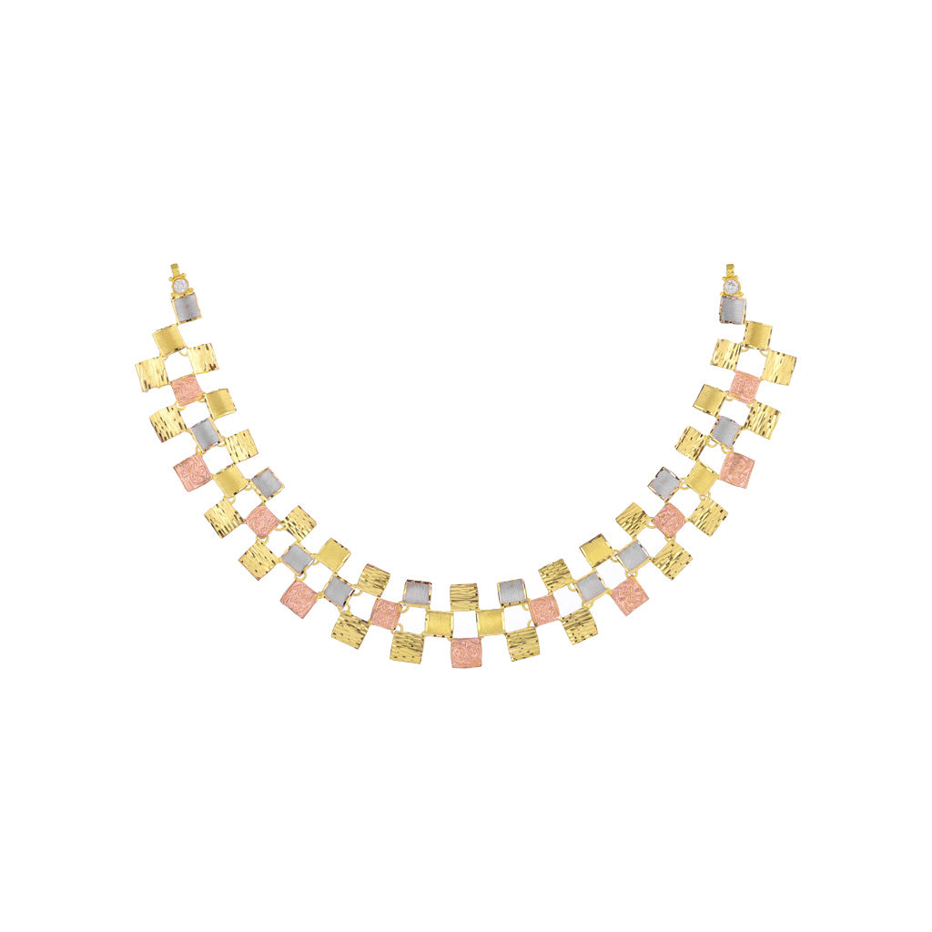 22k Plain Gold Necklace Set JGS-2108-03153