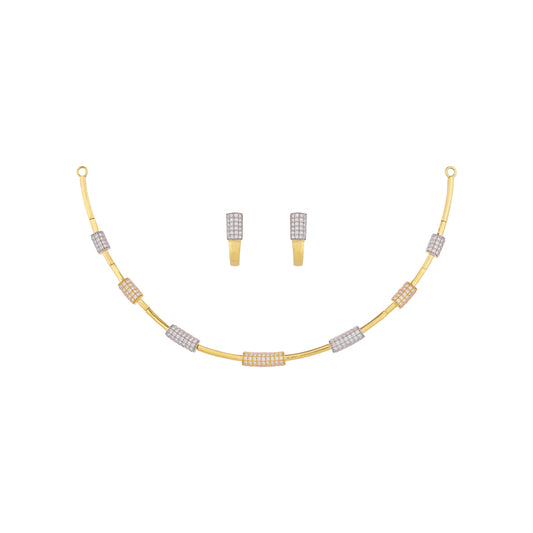 22k Gemstone Necklace Set JGS-2108-03261