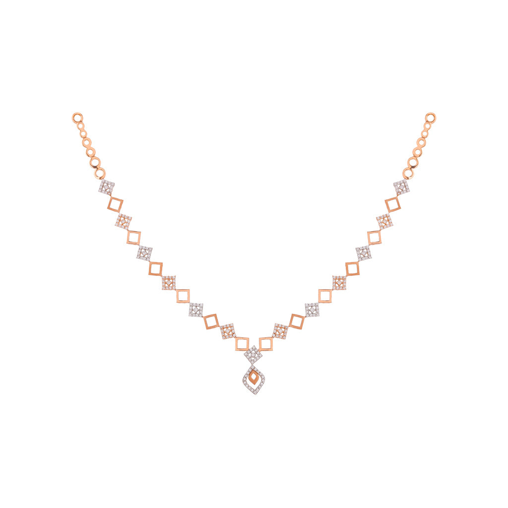 18k Gemstone Necklace Set JGS-2108-03274