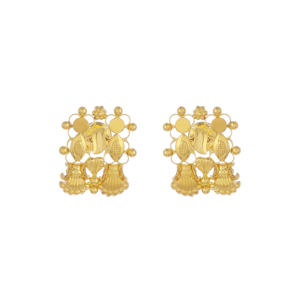22k Plain Gold Necklace Set JGS-2108-03460