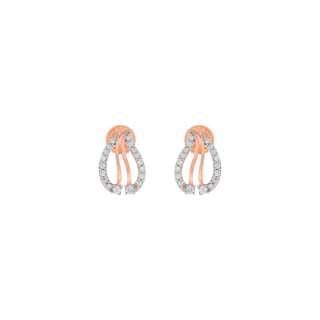18k Real Diamond Earring JGS-2108-03726