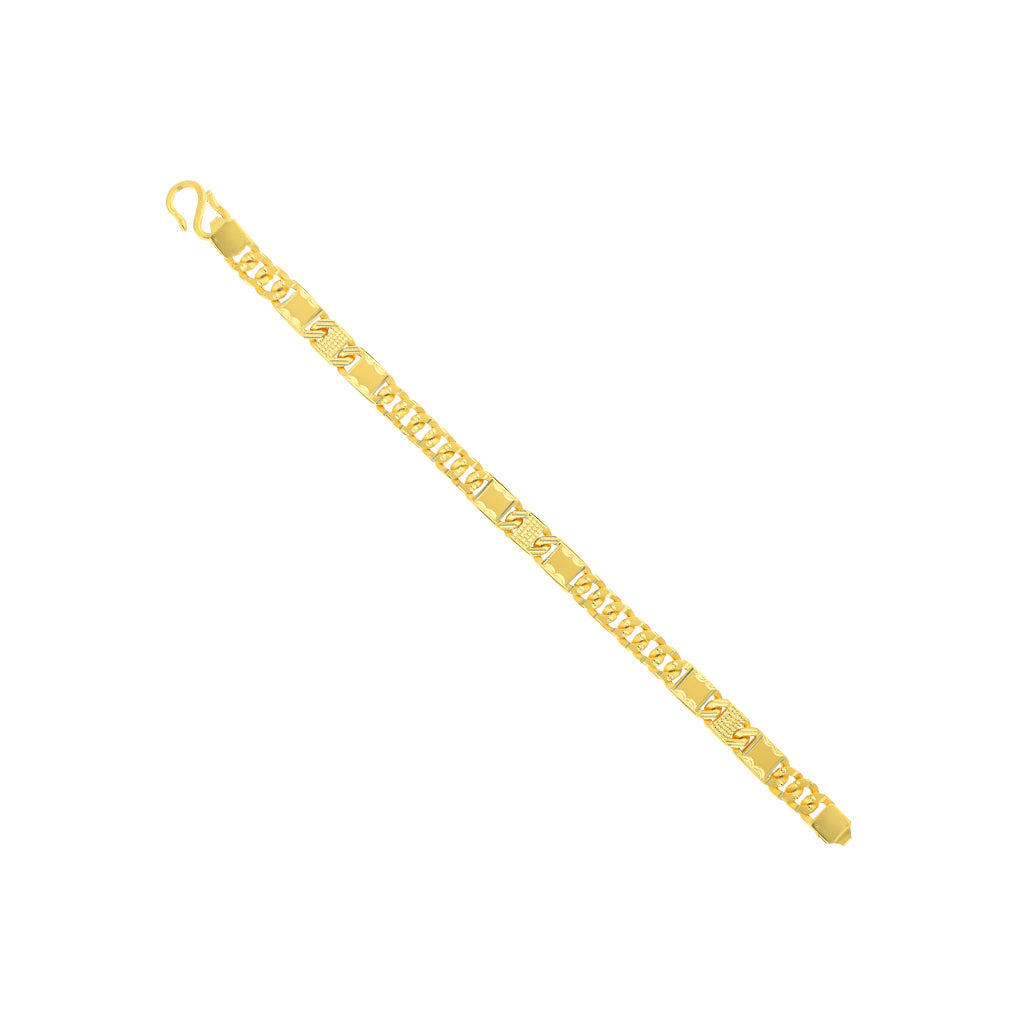 22k Plain Gold Bracelet JGS-2108-03800