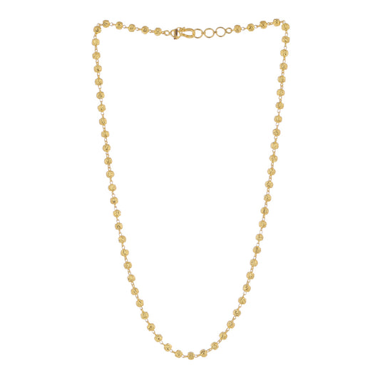 22k Plain Gold Necklace JGS-2108-03850