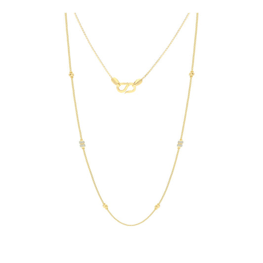 22k Plain Gold Necklace JGS-2108-04204