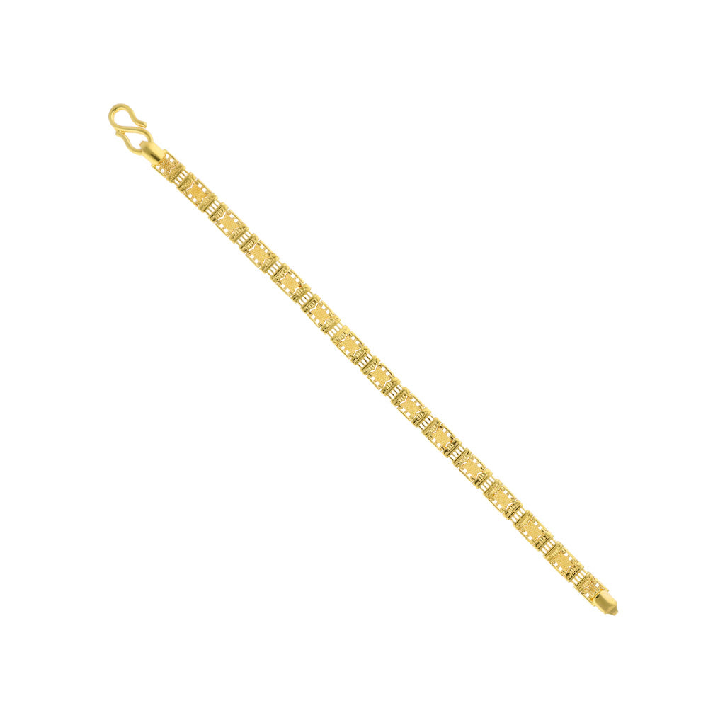 22k Plain Gold Bracelet JGS-2108-04389
