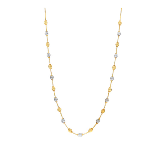 22k Plain Gold Necklace JGS-2108-04480