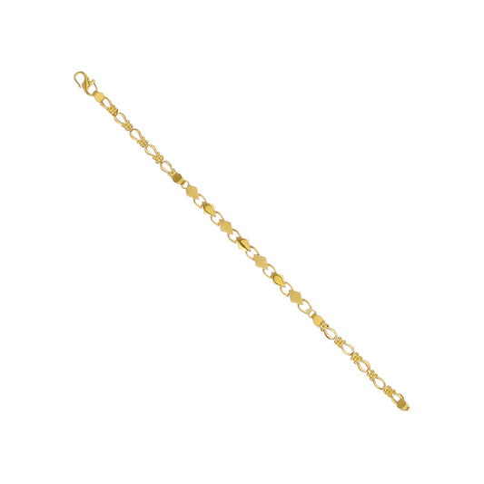 22k Plain Gold Bracelet JGS-2108-04602