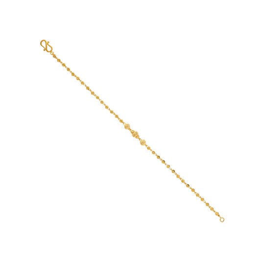 22k Plain Gold Bracelet JGS-2109-04758