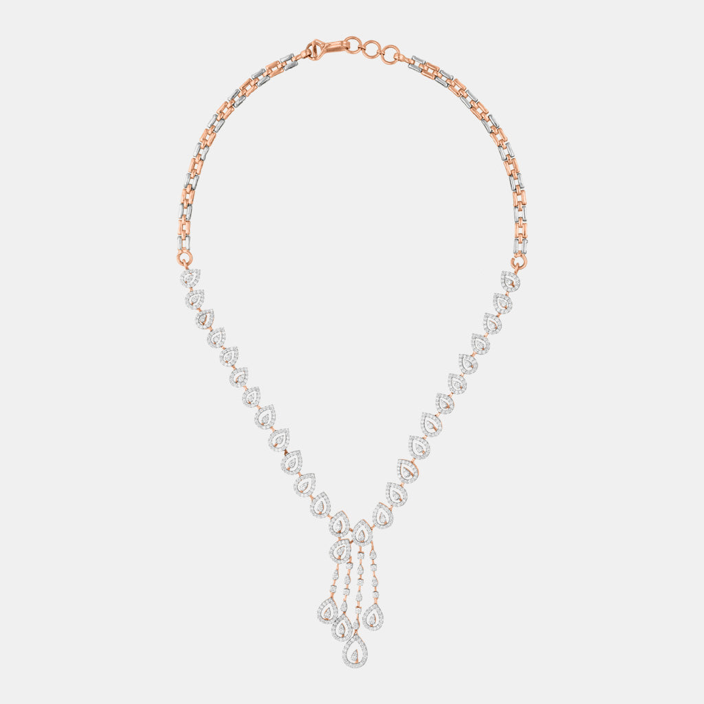 18k Real Diamond Necklace JGS-2111-05215