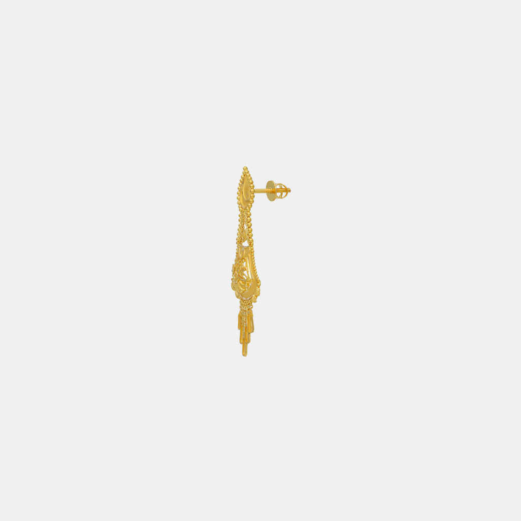 22k Plain Gold Necklace Set JGS-2202-05503