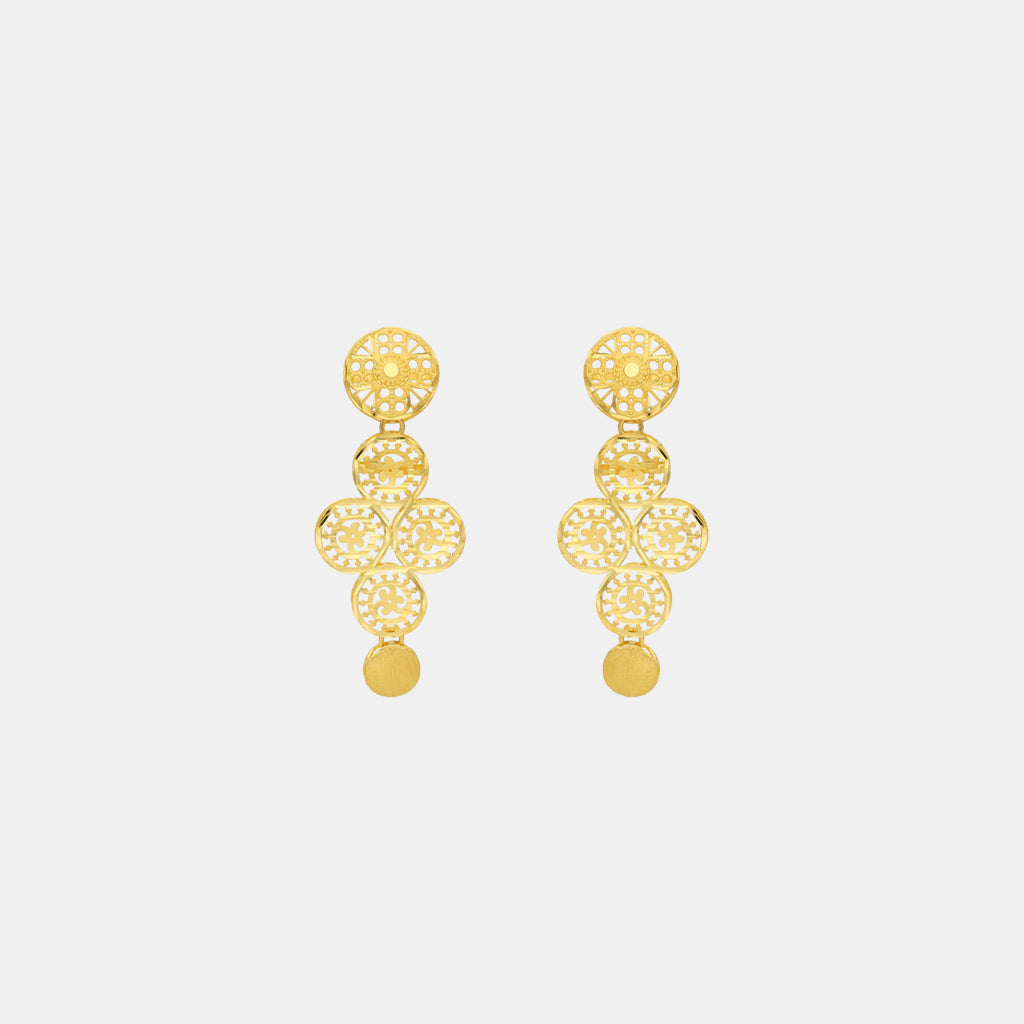 22k Plain Gold Necklace Set JGS-2202-05511