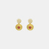 22k Plain Gold Earring JGS-2202-05565