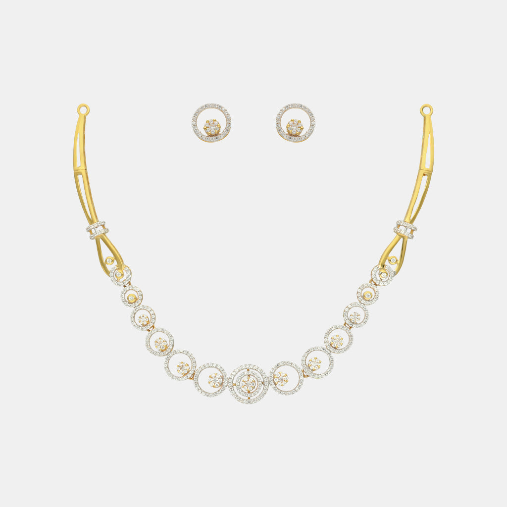 22k Gemstone Necklace Set JGS-2203-05864