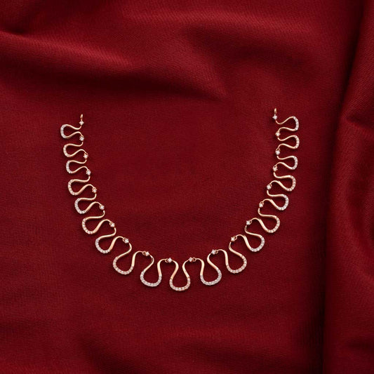 18k Real Diamond Necklace JGS-2203-05908