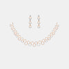 18k Real Diamond Necklace Set JGS-2203-05910