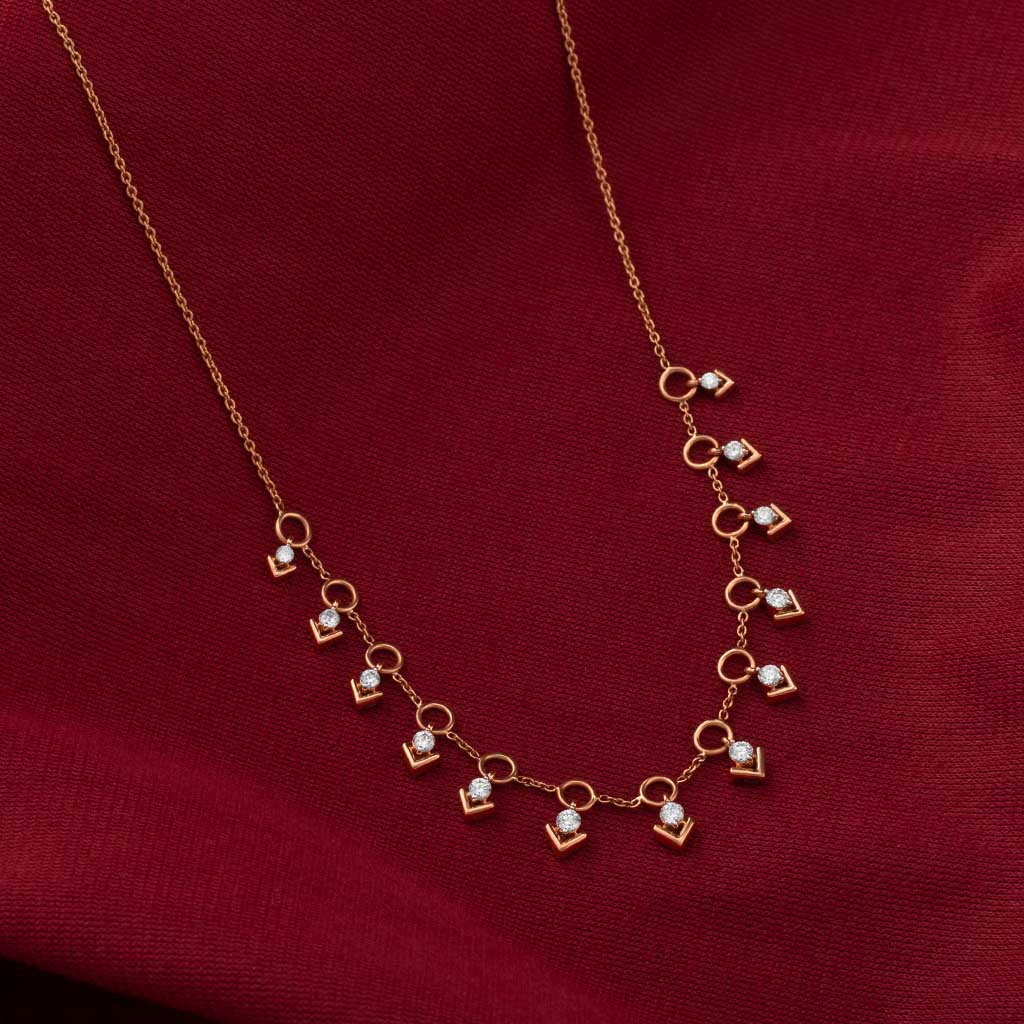 18k Real Diamond Necklace JGS-2203-05912