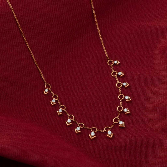 18k Real Diamond Necklace JGS-2203-05912