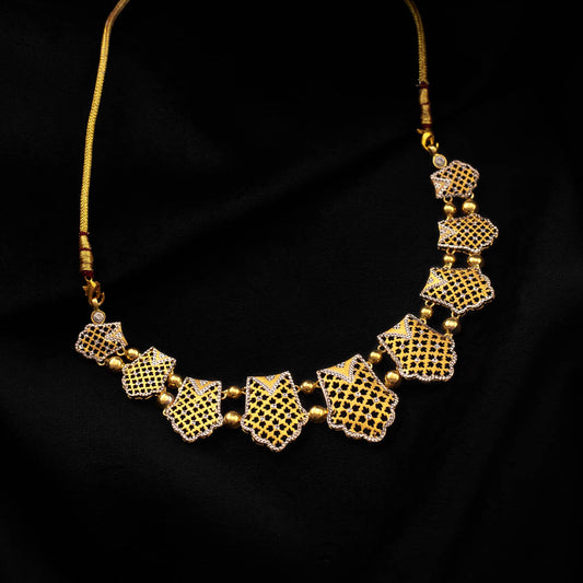 22k Plain Gold Necklace JGS-2203-05919
