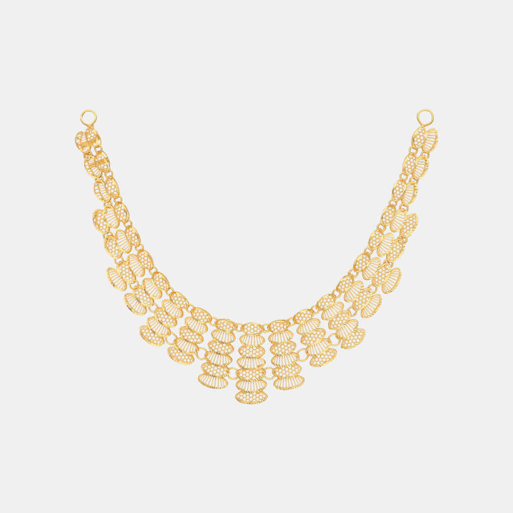22k Plain Gold Necklace JGS-2203-05930