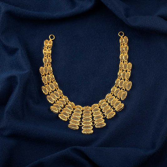 22k Plain Gold Necklace JGS-2203-05930