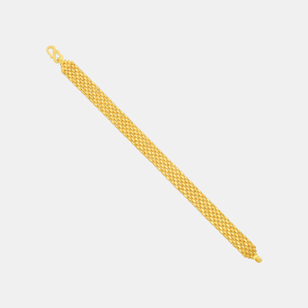 22k Plain Gold Bracelet JGS-2204-06030