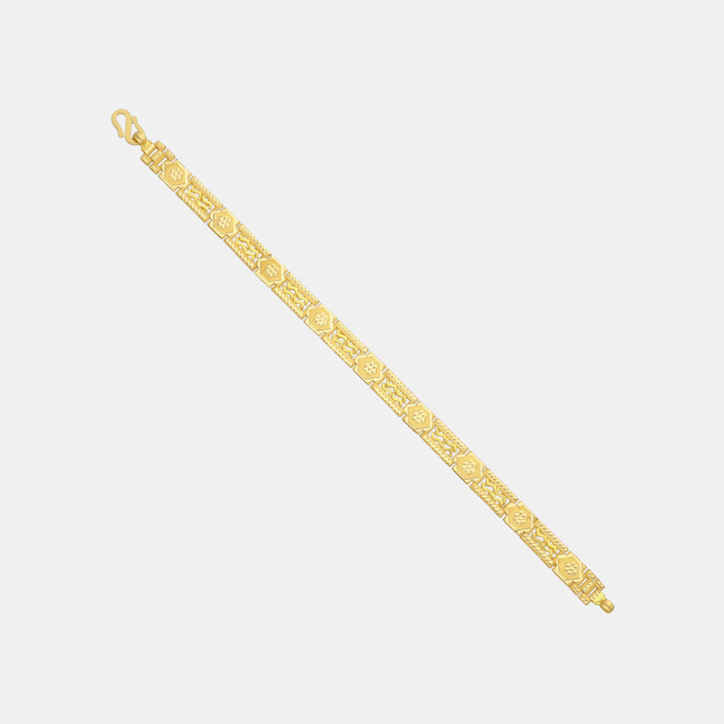 22k Plain Gold Bracelet JGS-2204-06031
