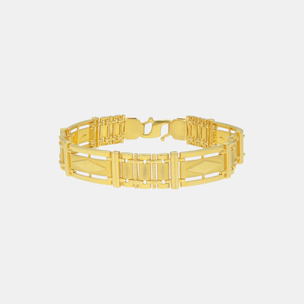 22k Plain Gold Bracelet JGS-2205-06177
