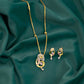 22k Gemstone Necklace Set JGS-2205-06416