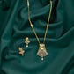 22k Gemstone Necklace Set JGS-2205-06418