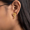 22k Plain Gold Earring JGS-2207-06554