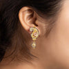 22k Plain Gold Earring JGS-2207-06556