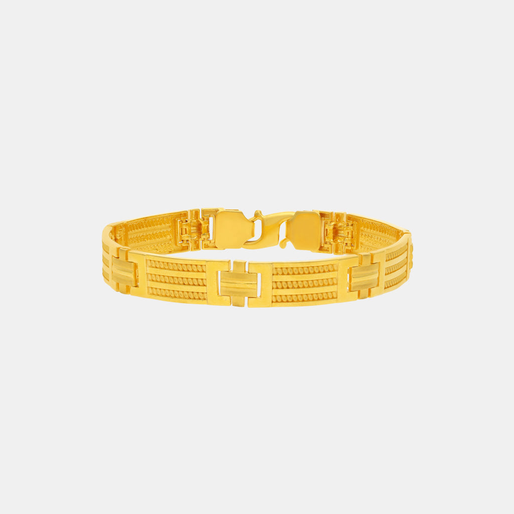 22k Plain Gold Bracelet JGS-2208-06722