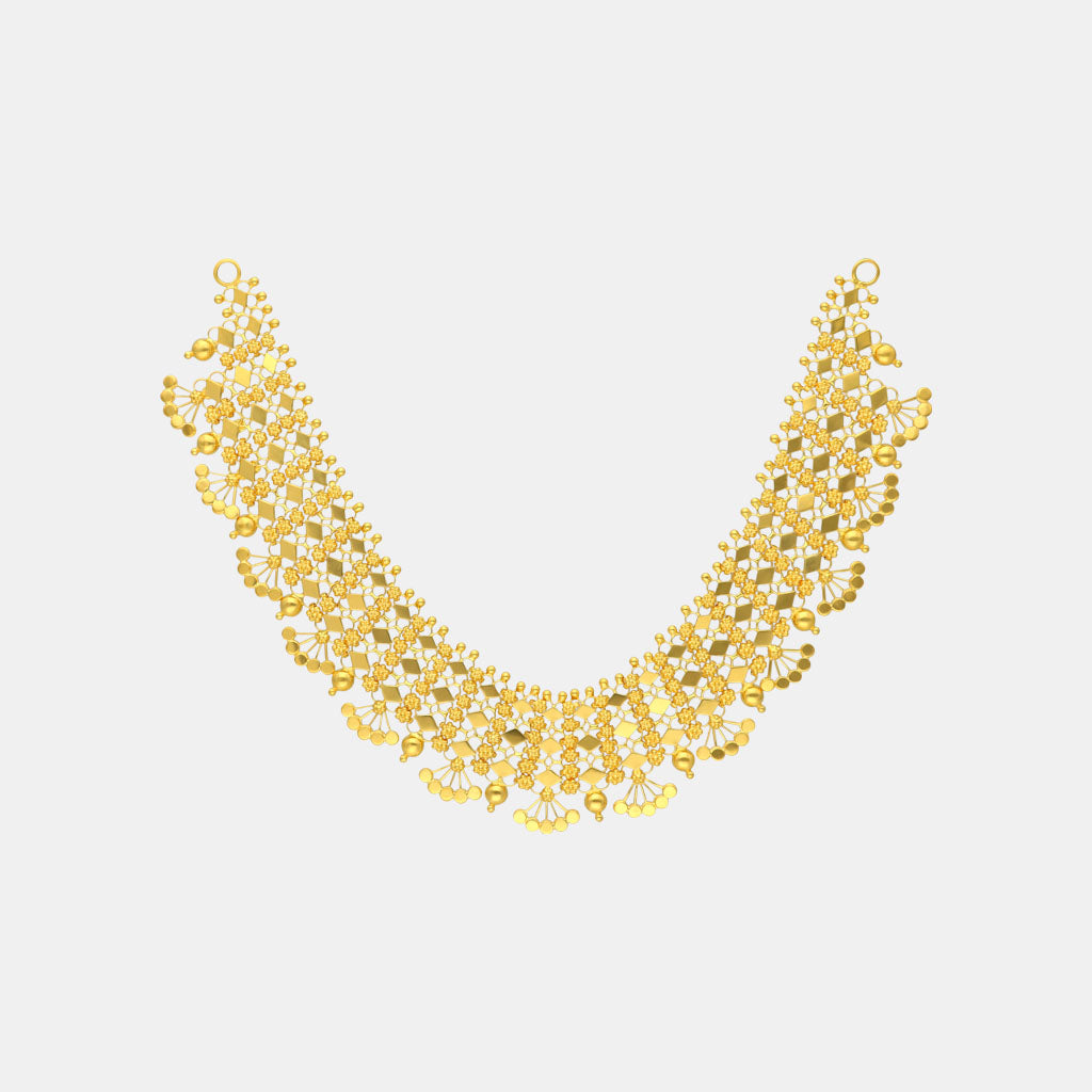 22k Plain Gold Necklace JGS-2208-06753