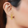 22k Plain Gold Earring JGS-2208-06754