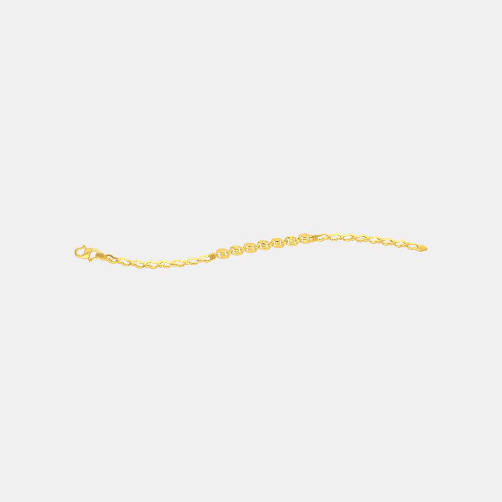 22k Plain Gold Bracelet JGS-2208-07089