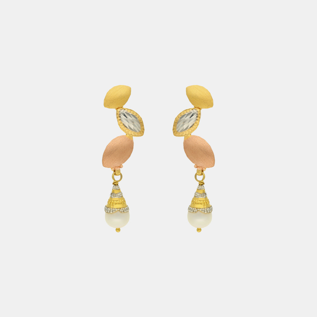 22k Plain Gold Earring JGS-2208-07111