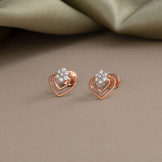 18k Real Diamond Earring JGS-2208-07142