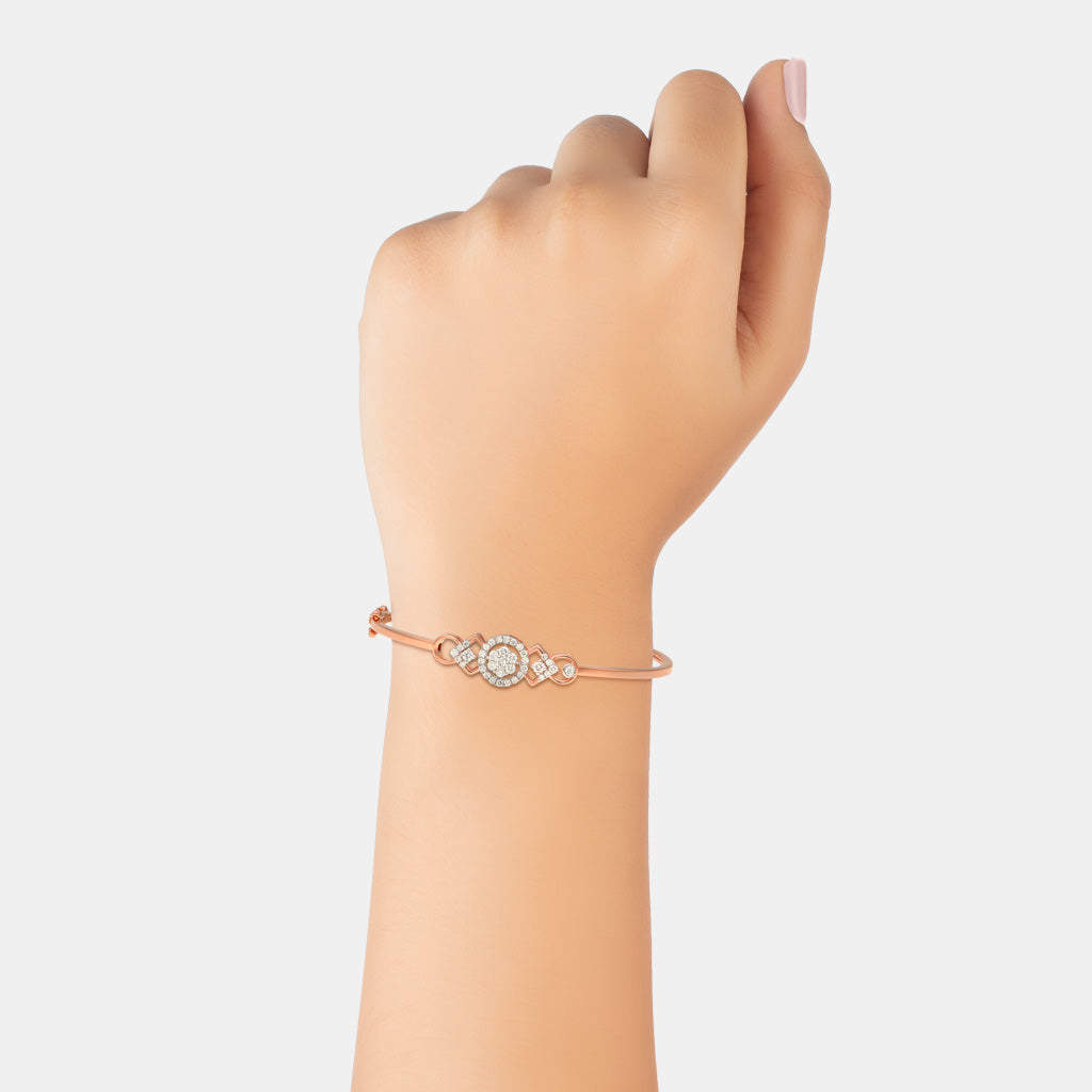 18k Real Diamond Bracelet JGS-2208-07148
