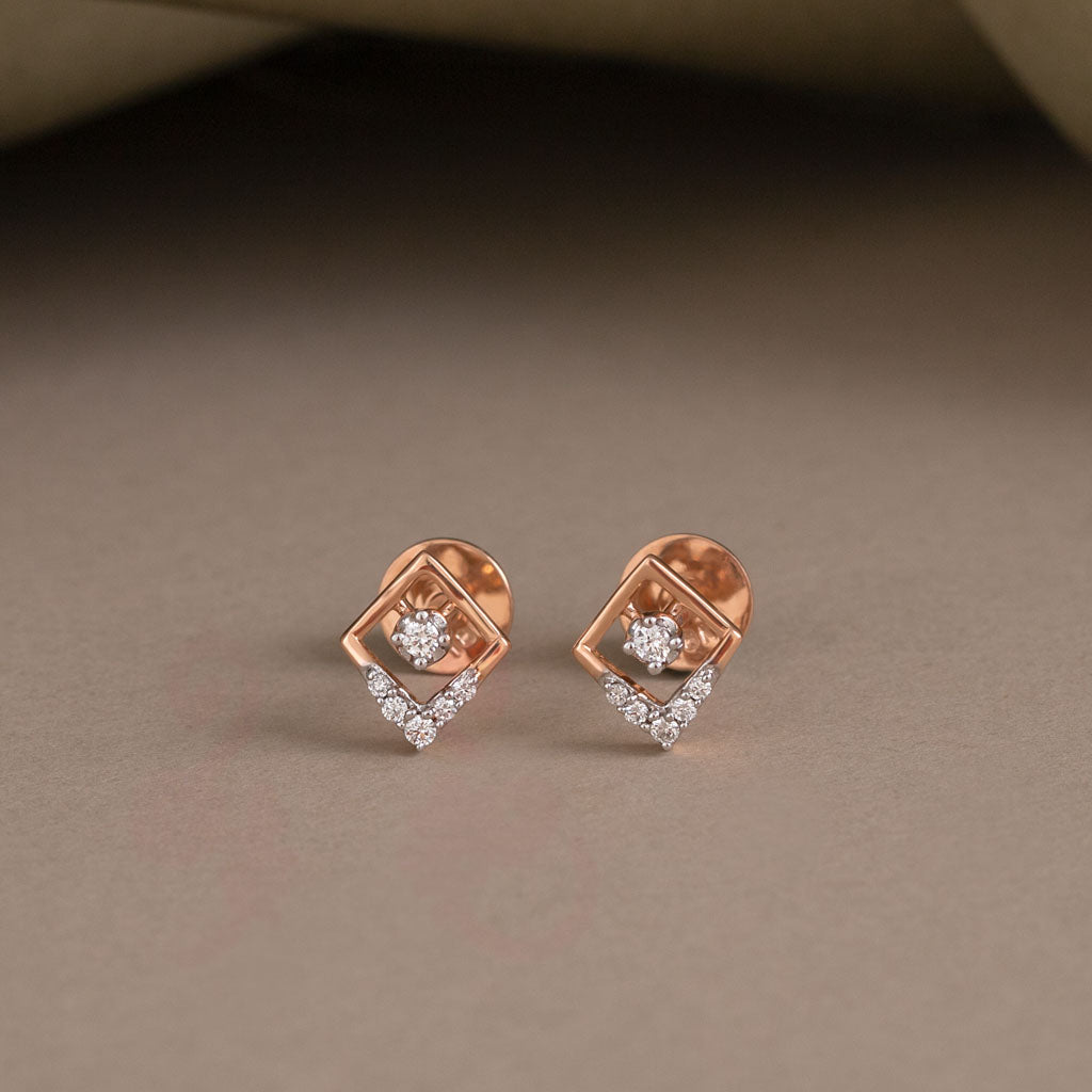 18k Real Diamond Earring JGS-2208-07168