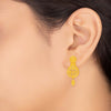22k Plain Gold Earring JGS-2208-07190