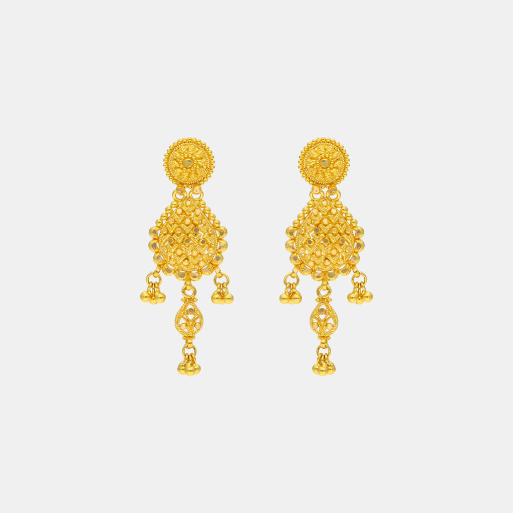 22k Plain Gold Necklace Set JGS-2208-07193