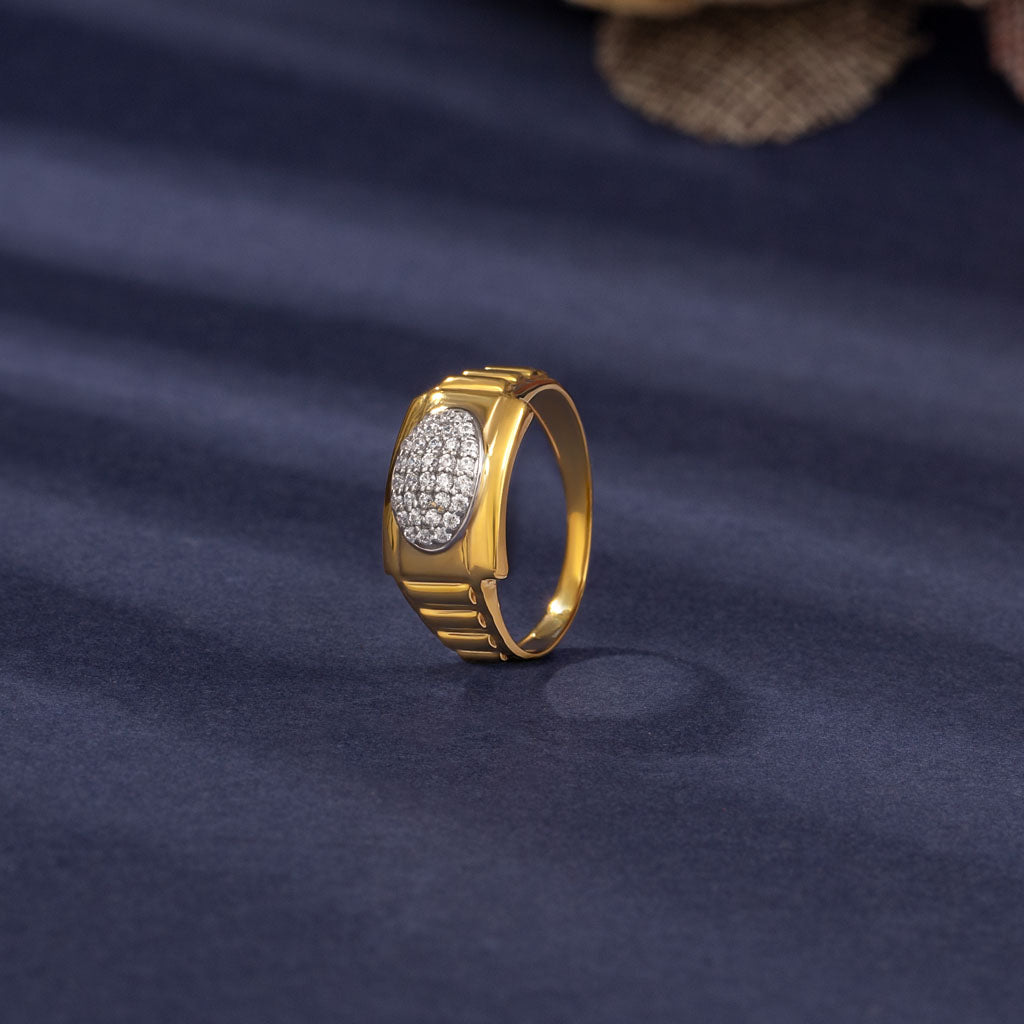 Chhillai Worked Men Gold Ring
