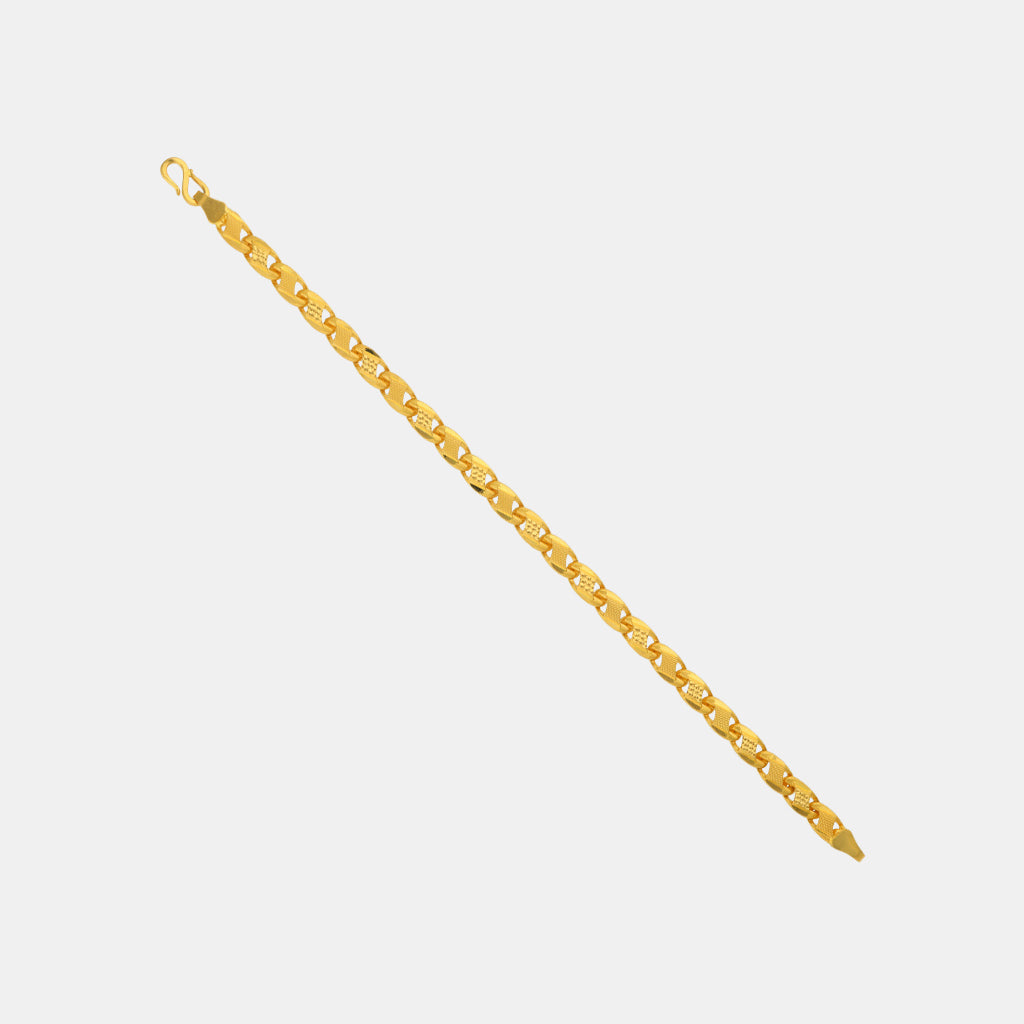 22k Plain Gold Bracelet JGS-2209-07456