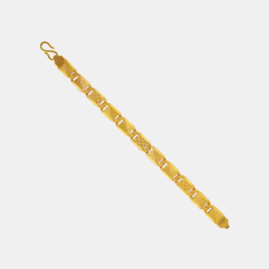 22k Plain Gold Bracelet JGS-2209-07457