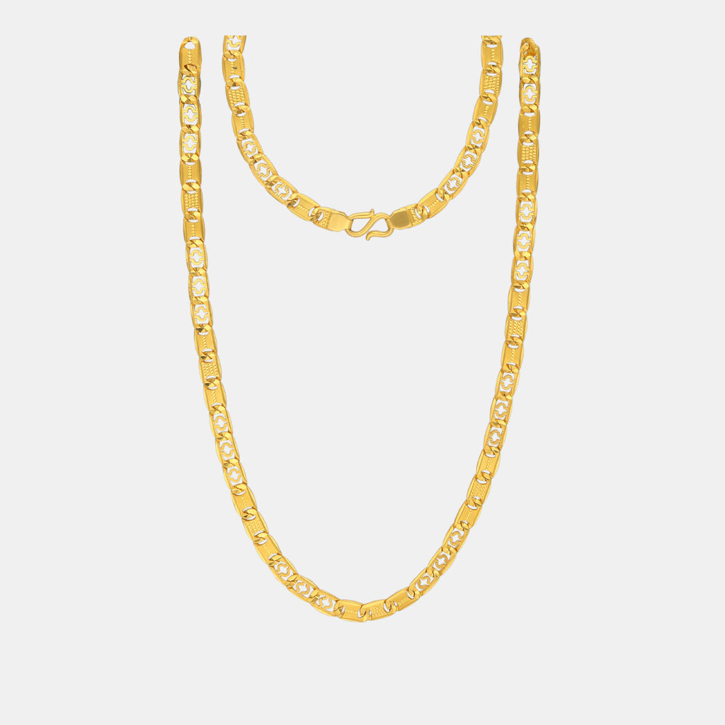 22k Plain Gold Chain JGS-2209-07496